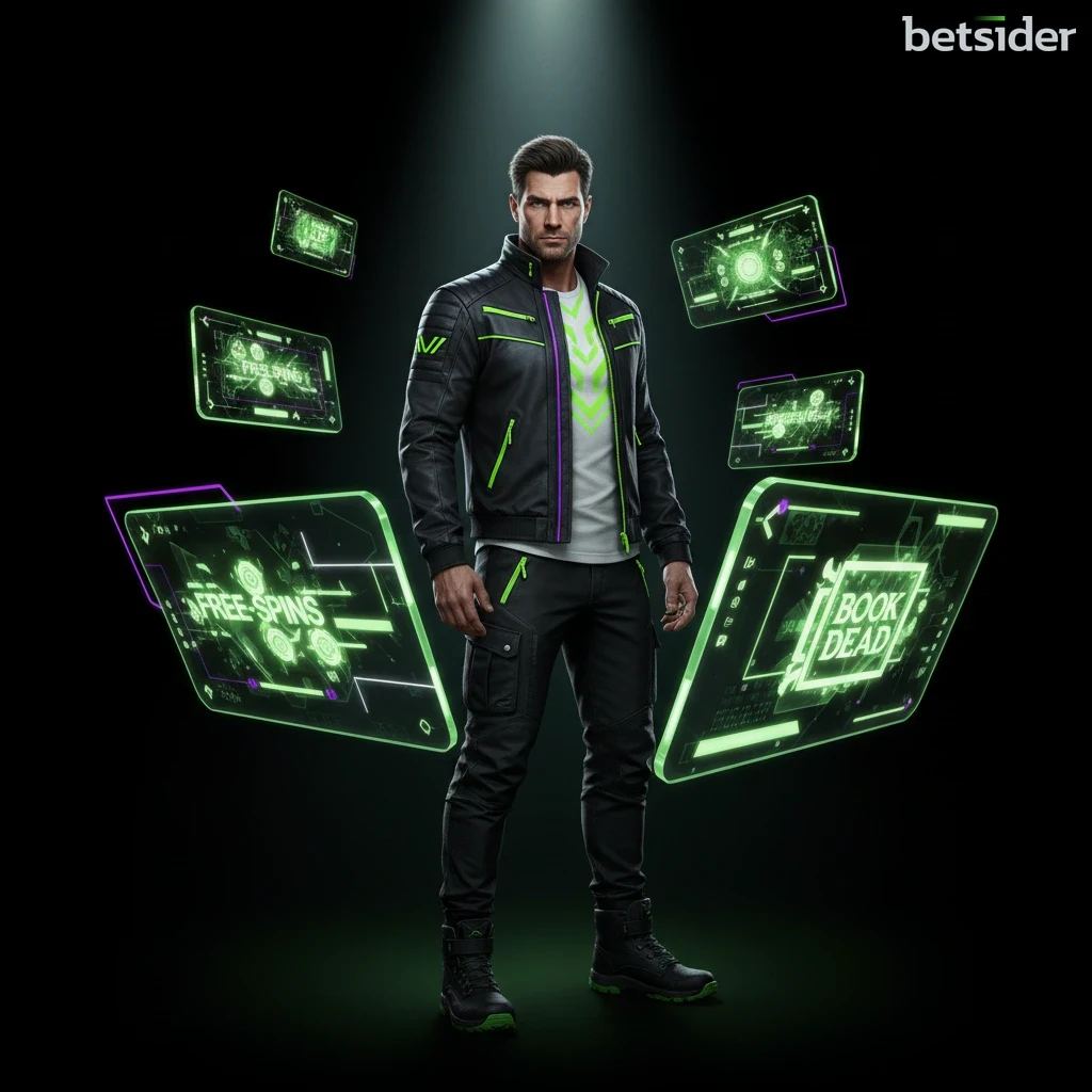 O explorador Rich Wilde no ecrã de carregamento da slot machine "Book of Dead".