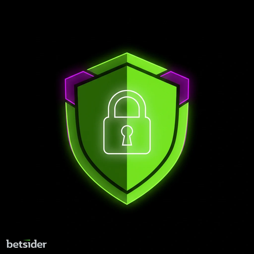 Ilustração de um cadeado e um escudo simbolizando a segurança da conta na Betsider