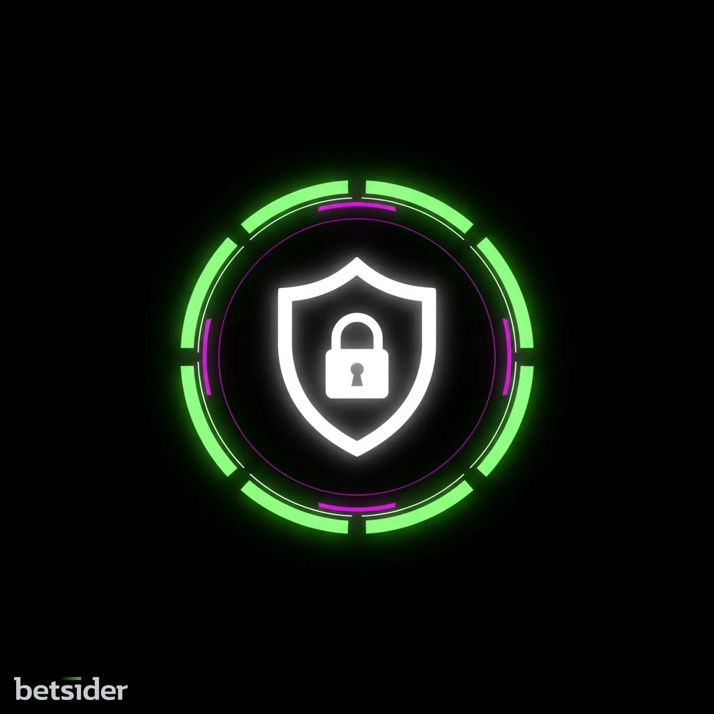 Selo de licença de jogo e um cadeado a simbolizar a segurança da plataforma Betsider.