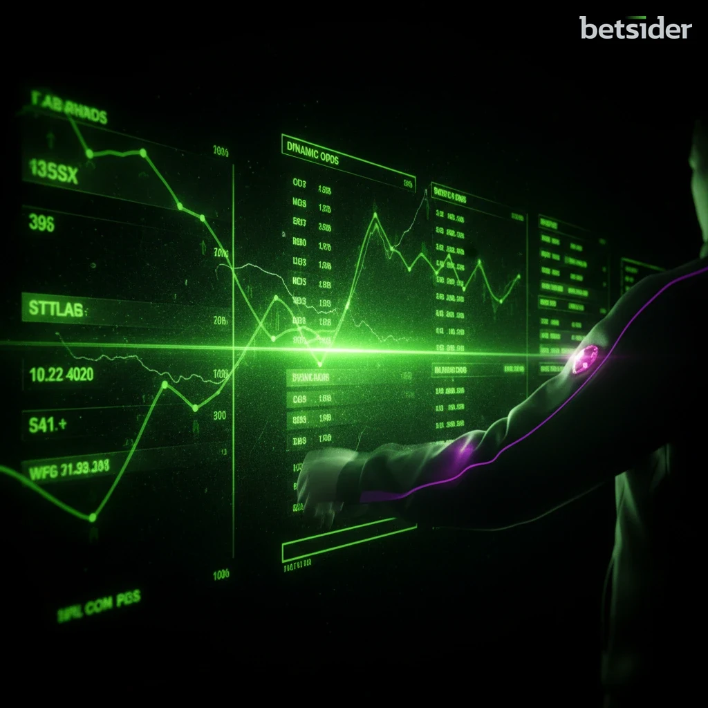 Interface de apostas ao vivo na Betsider